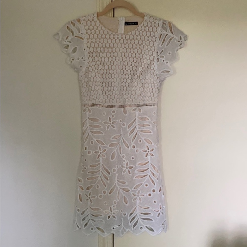 Cute white mini dress